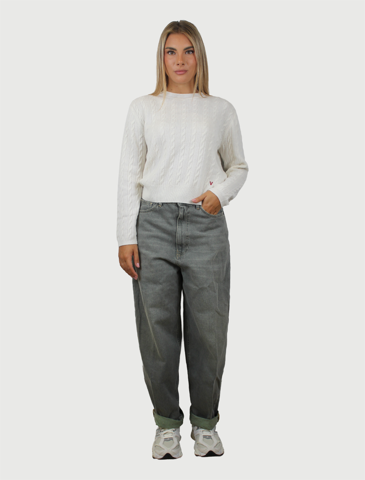 VICOLO - PANTALONE LAILA FORESTA-1