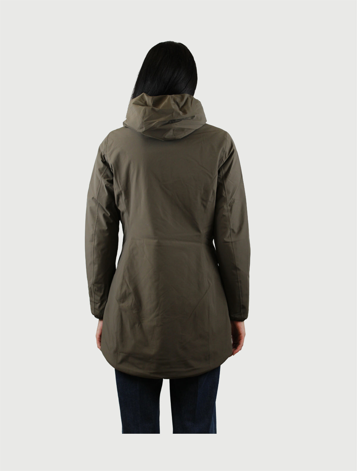 K-WAY - DENISE ST WARM DOUBLE -   BLACK OLIVE/GREEN BLACKISH-2