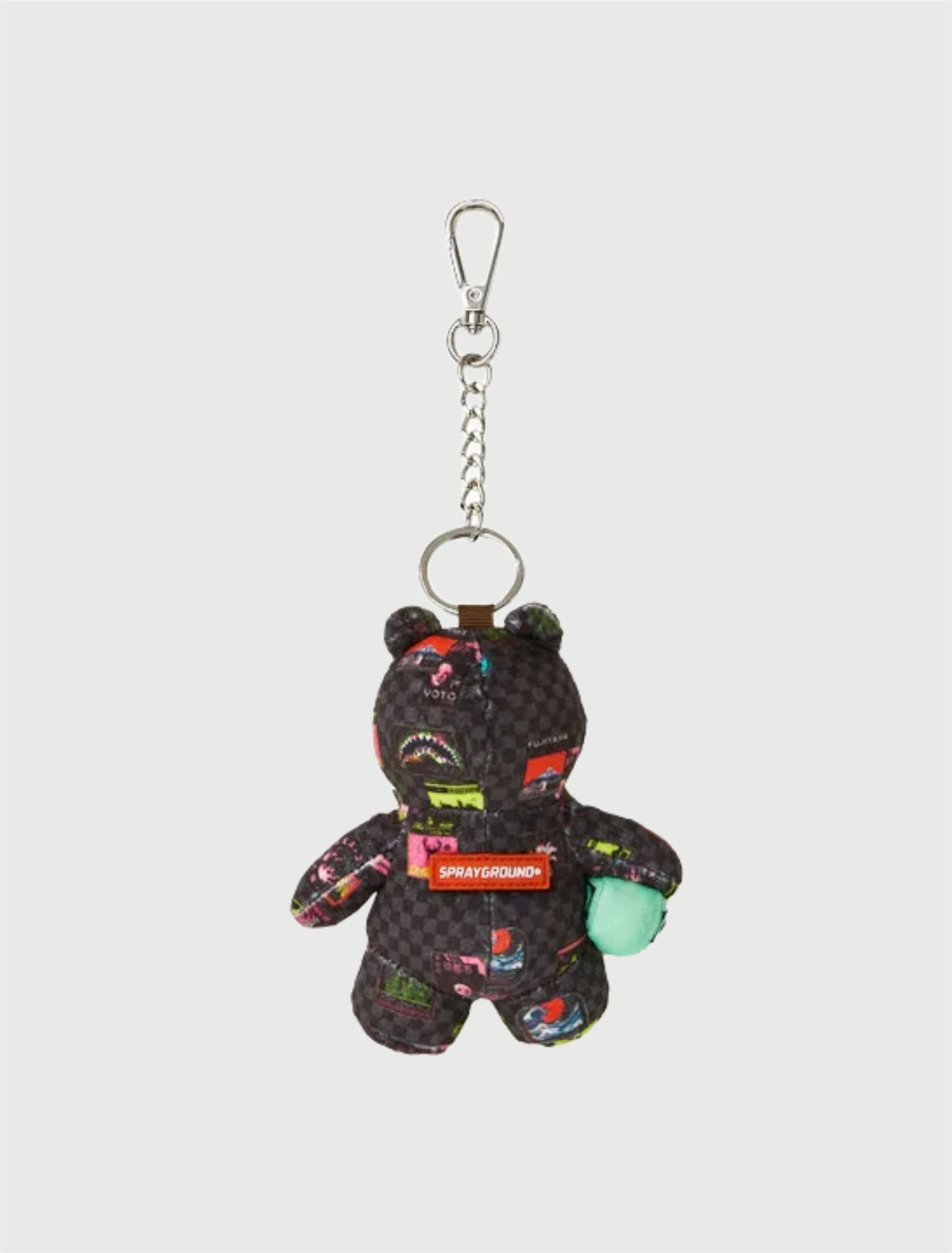 SPRAYGROUND - 910K9595NSZ GLOBAL MOGUL CYBER PUNK BEAR KEYCHAIN-3
