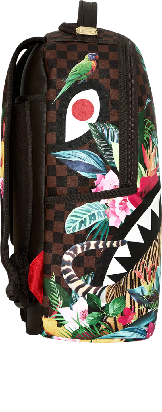 SPRAYGROUND - 910B8626NSZ FLOWERING JUNGLE SHARK 2 BACKPACK-3