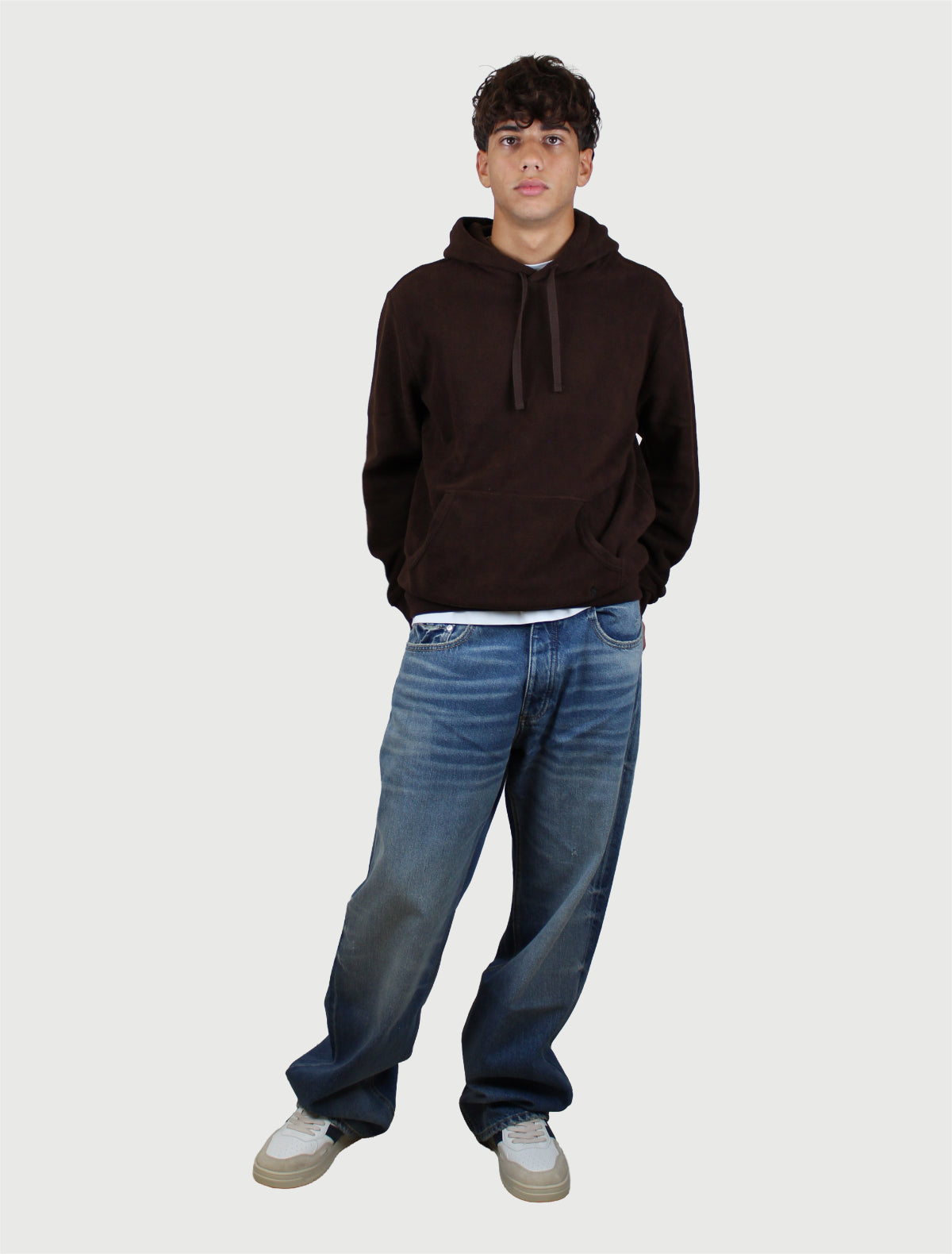 POLO RALPH LAUREN - Felpa con cappuccio Marrone-3