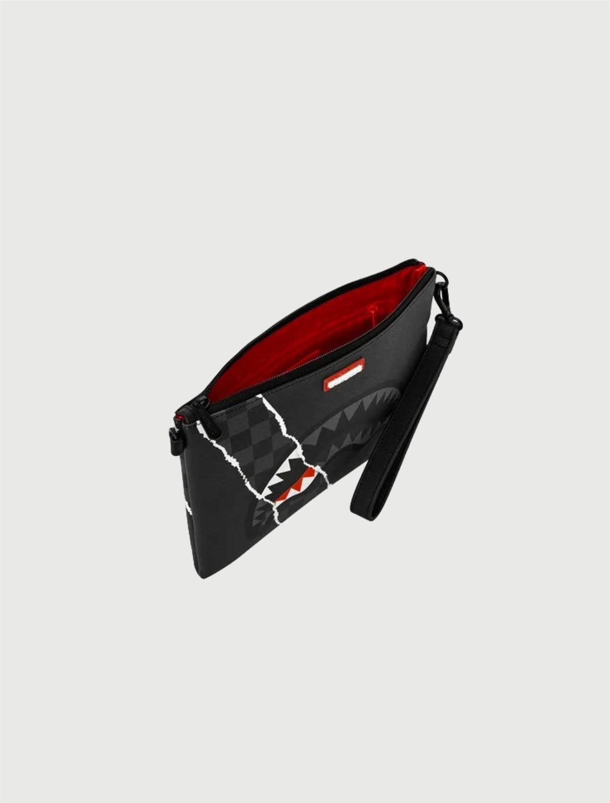 SPRAYGROUND - 910B9350NSZ CENTER RIP REVEALING GRAY CHECK CROSSOVER CLUTCH-3