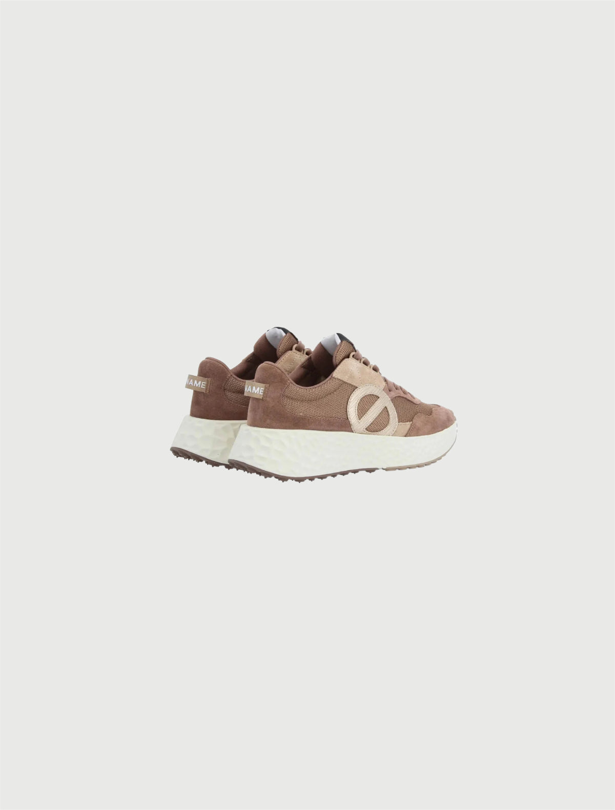 NO NAME -Sneakers Carter Jogger Choco/Beige/Gold-3