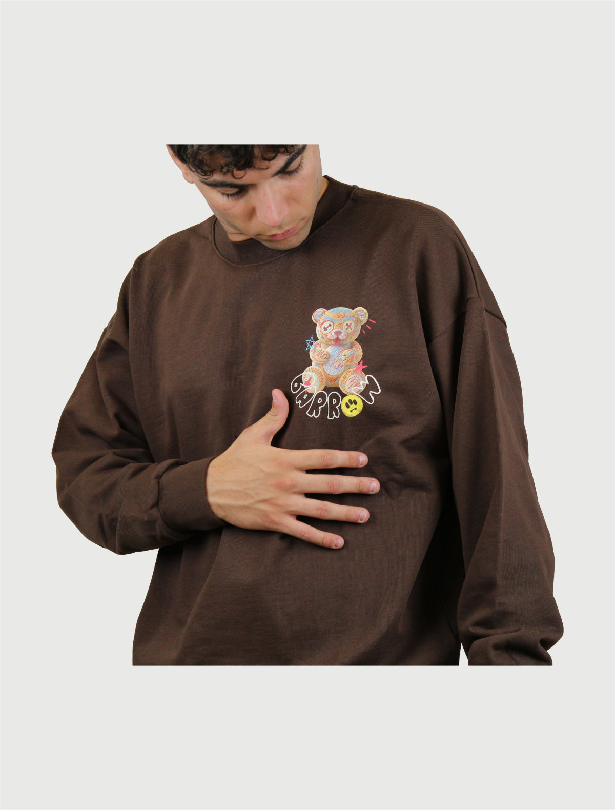 BARROW - Swearshirt Choco-3