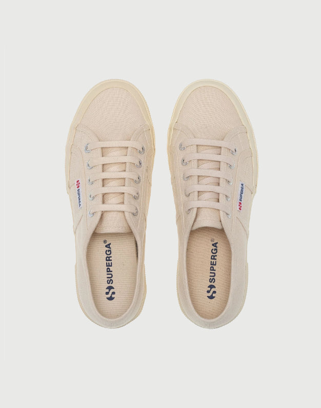 Superga Linen Beige Natural - Off White Sneakers-3