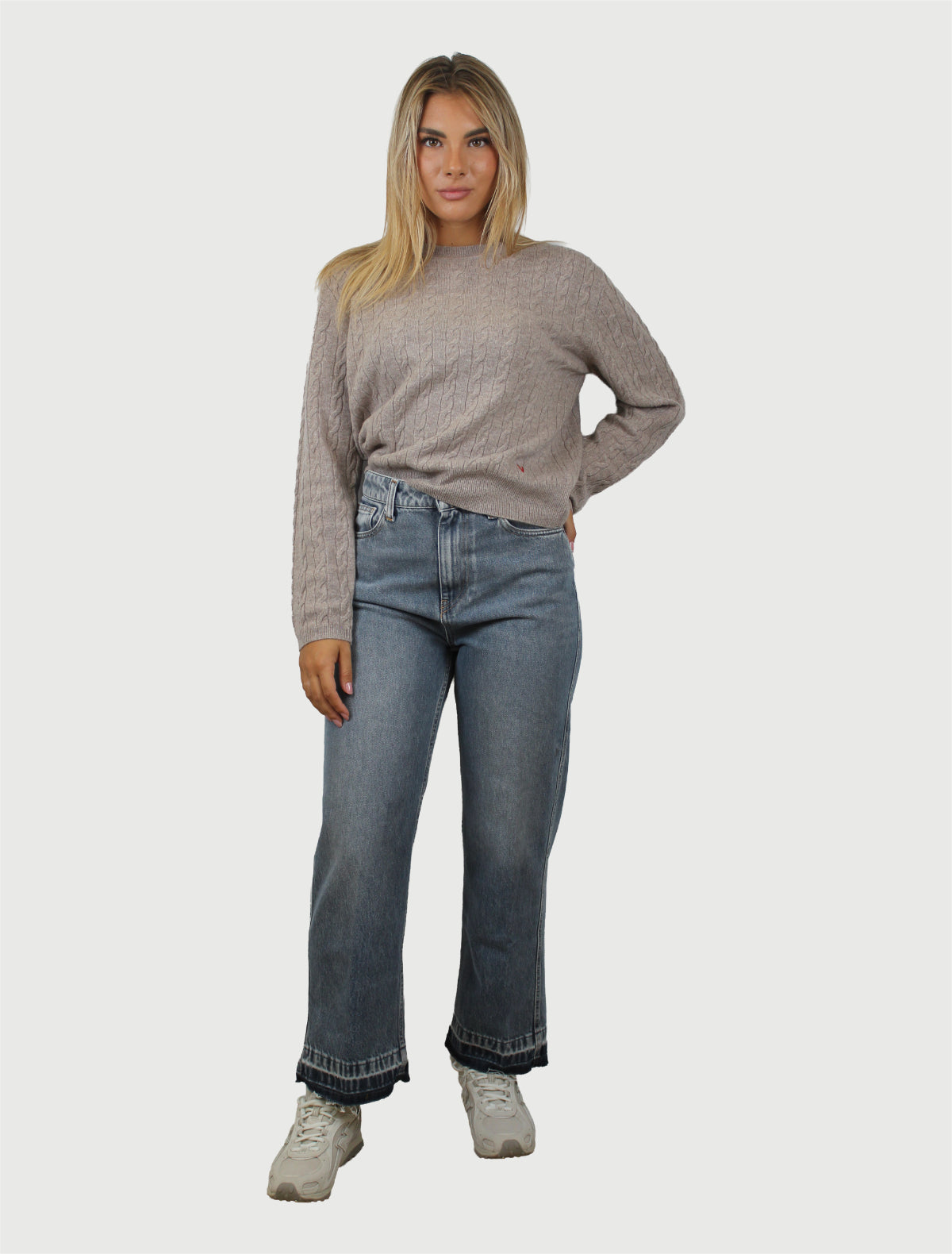 VICOLO - KNITWEAR BEIGE MELANGE-3