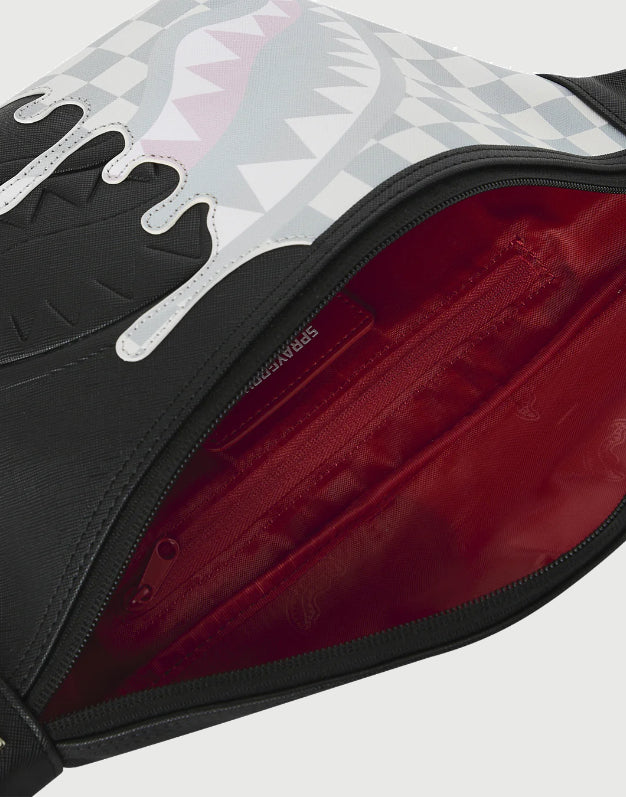 Sprayground Marsupio Cream Check Side Drip-2