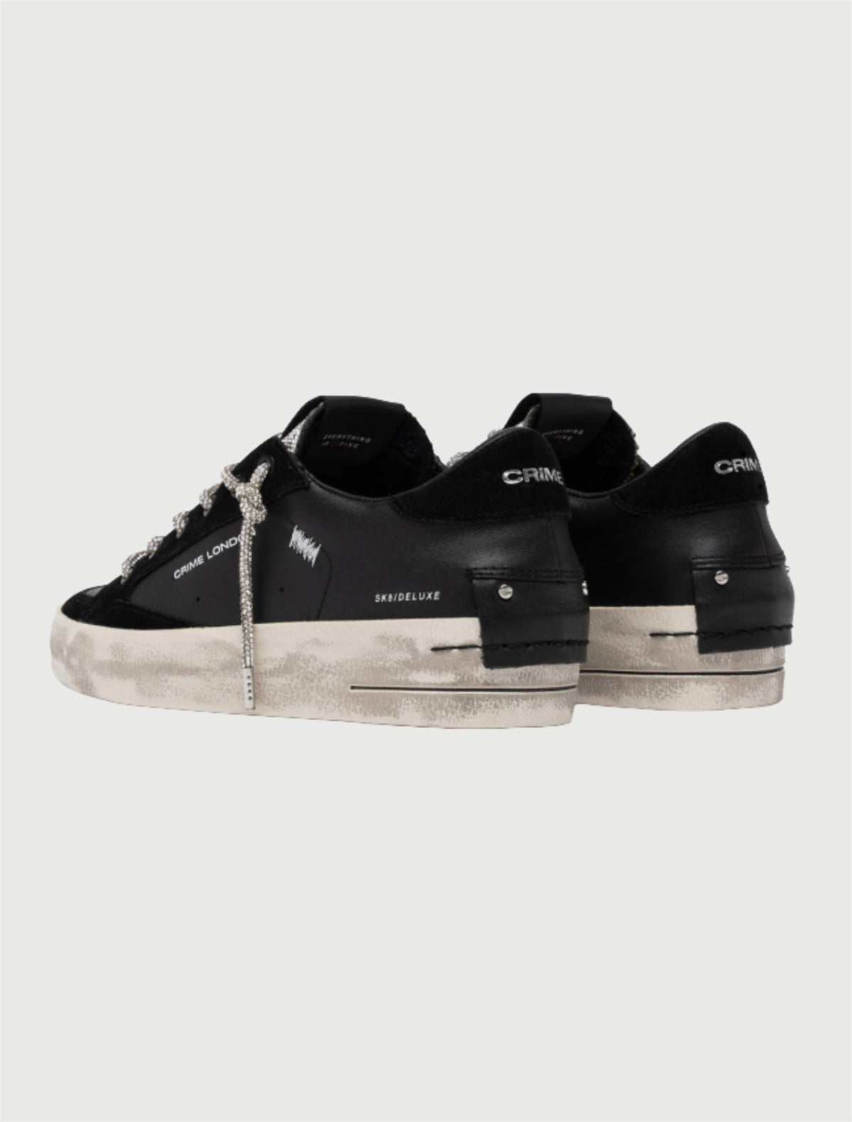 CRIME LONDON - SK8 DELUXE WEDGE JET CRYSTAL-3