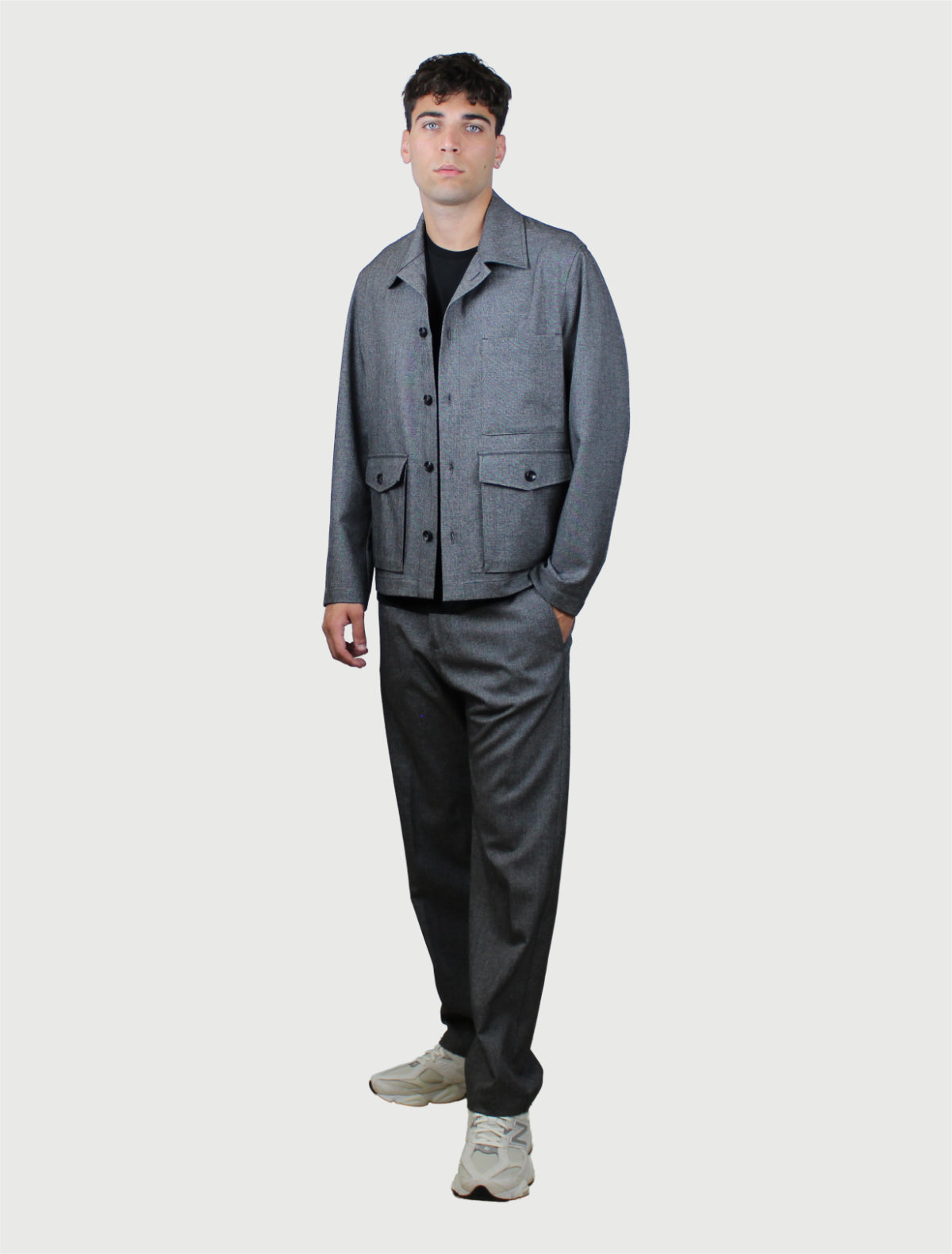 OFFICINA36 - Overshirt Reno - Grigio-3