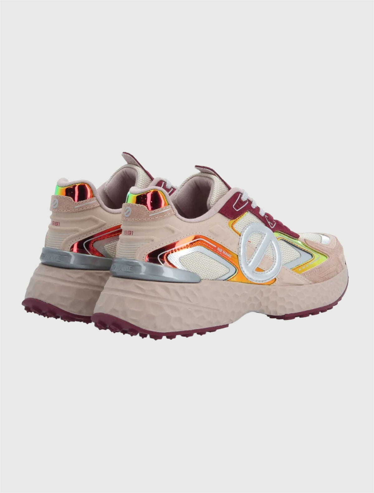 NO NAME - Sneakers Carter 2.0 Tech W Knit/Suede/Neo Cream/Nude/Cherry-3