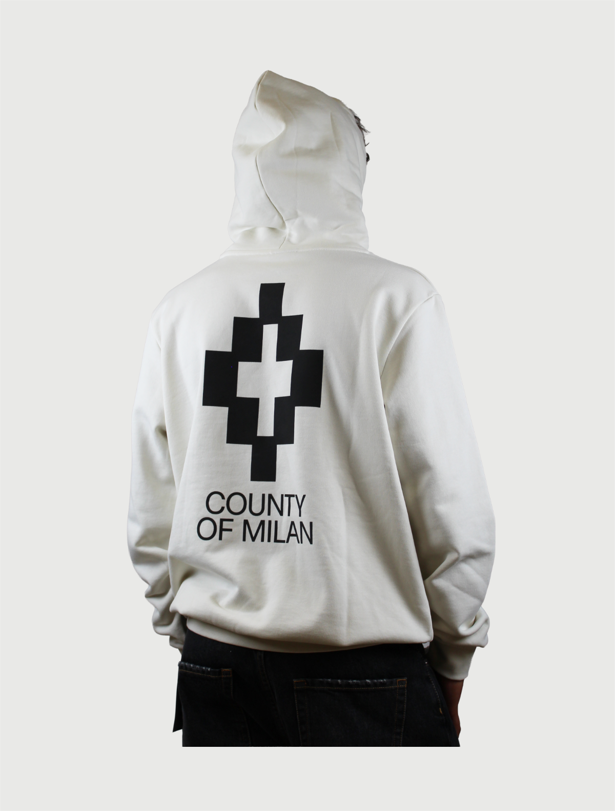 COUNTY OF MILAN - HOODIE MAN COCCO/NERO-4