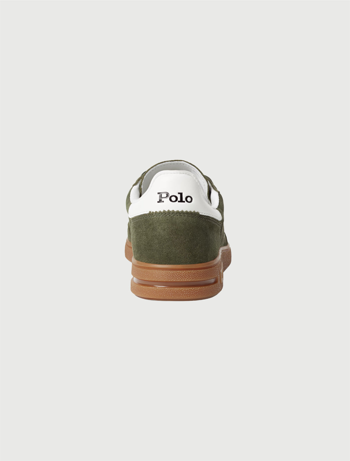 POLO RALPH LAUREN - Sneaker Bedford in camoscio Olive/White-4