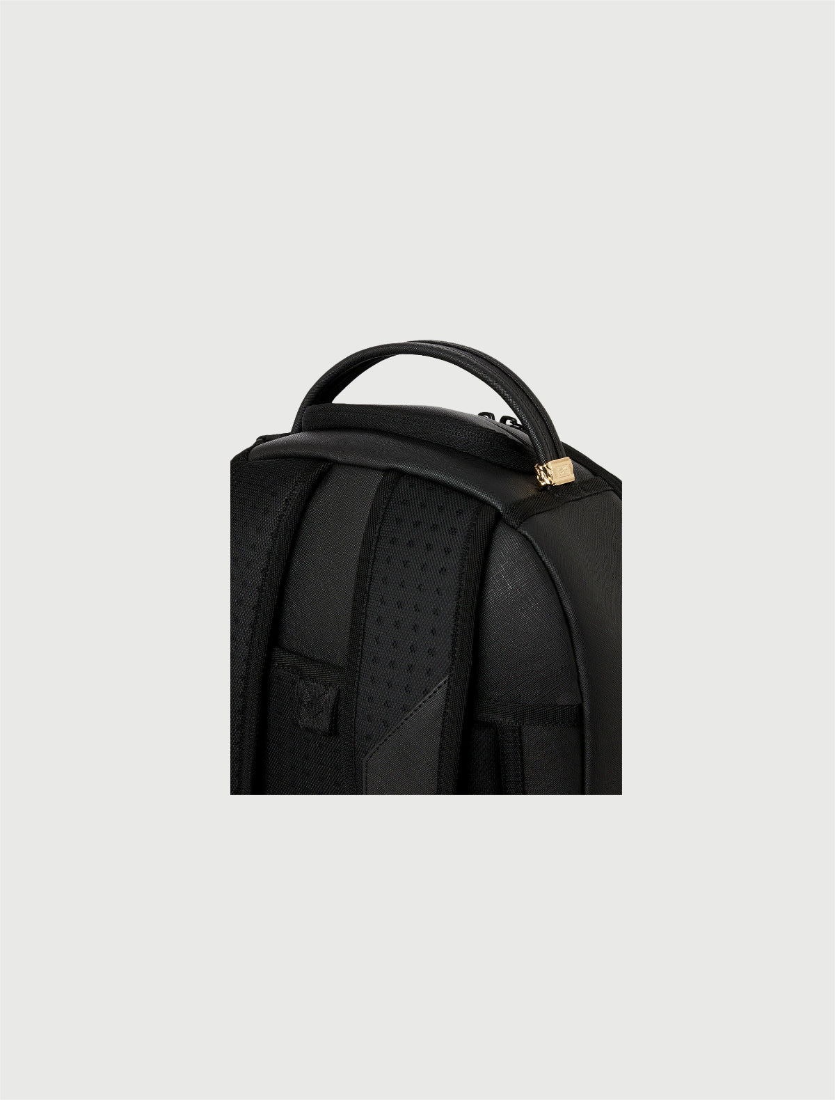 SPRAYGROUND - 910B9325NSZ BLACKED OUT EMBOSSED GOLD TOOTH BACKPACK-4