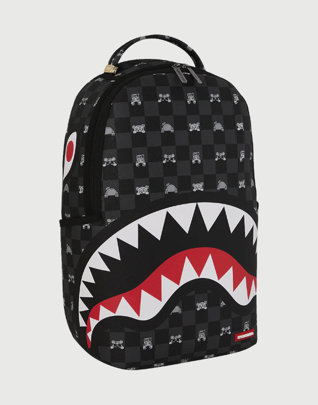Sprayground Zaino Gray Peeking Character Check-2