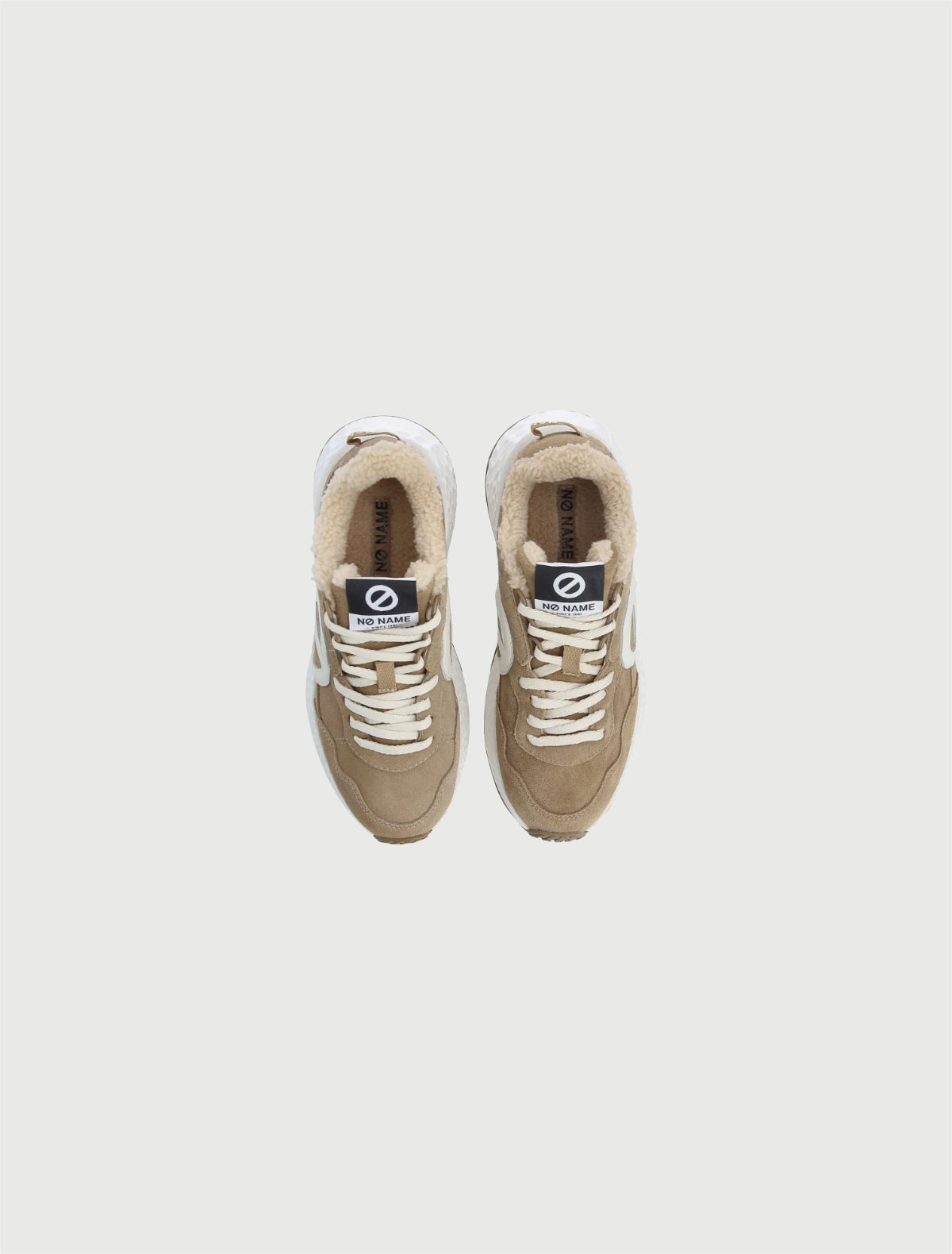 NO NAME -Sneakers Carter Jogger Suede/Cocoon Nuts/Dove-4