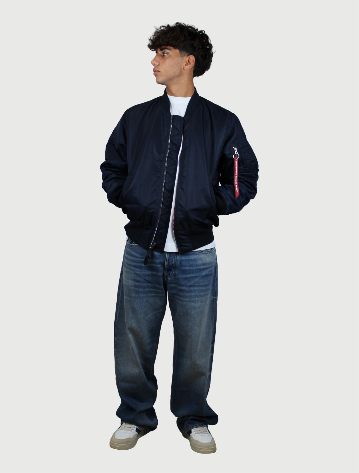 ALPHA INDUSTRIES -  Heritage Bomber Jacket Blu-4