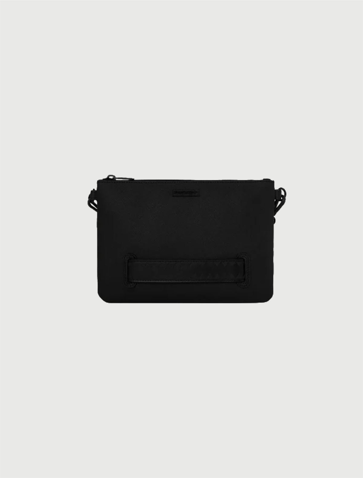 SPRAYGROUND - 910B9327NSZ BLACKED OUT EMBOSSED GOLD TOOTH CROSSOVER CLUTCH-4