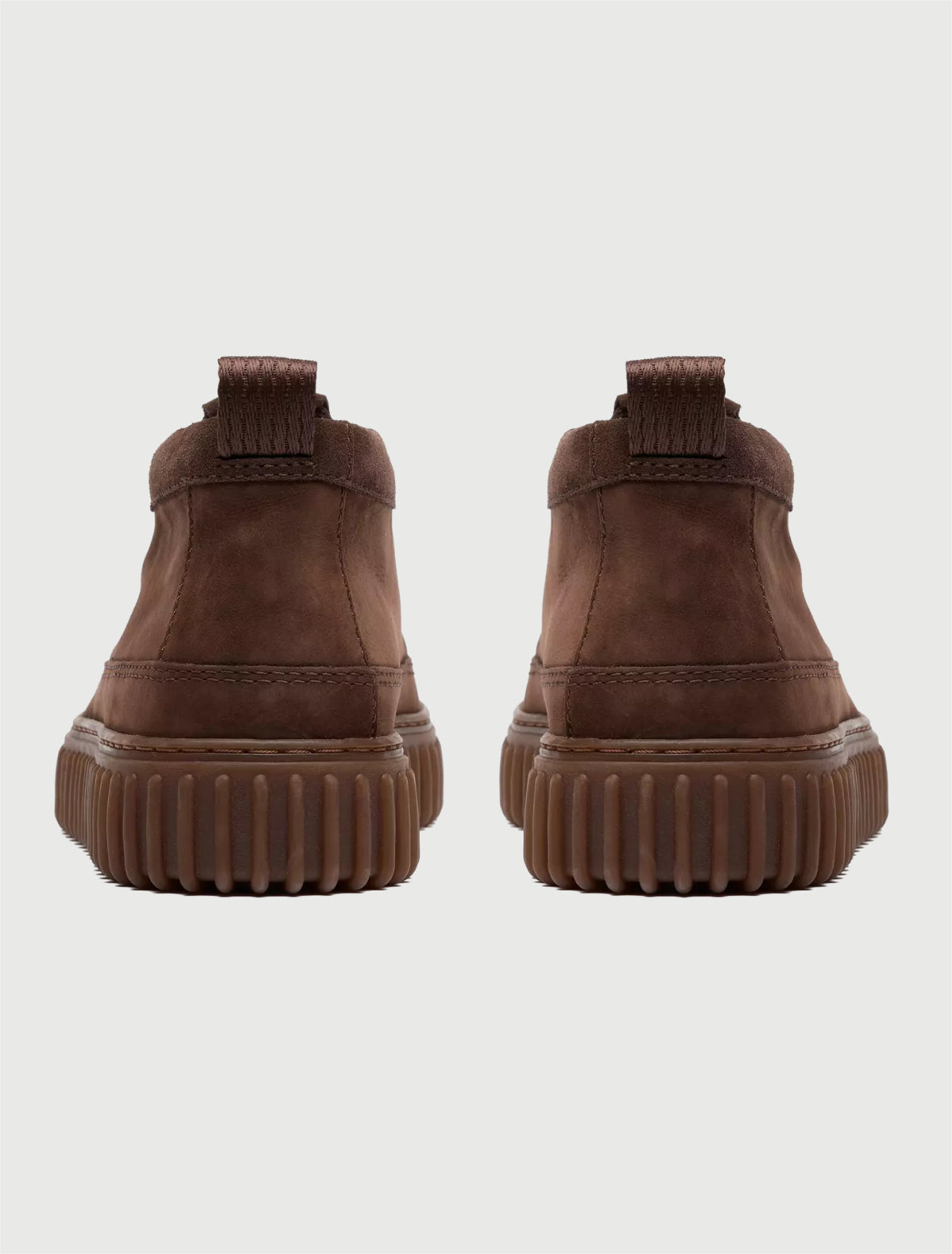 CLARKS - Torhill Lace Hi Nabuk Marrone Scuro-4