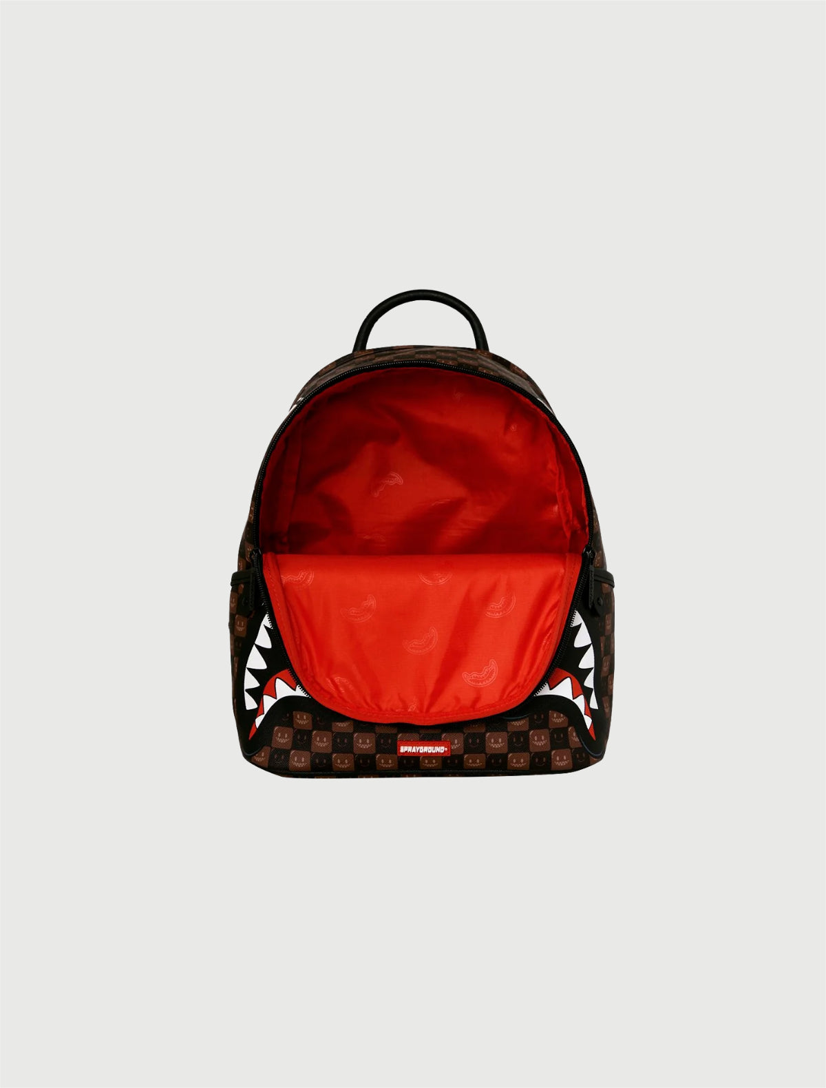 SPRAYGROUND - 910B9305NSZ SHARKS IN PARIS WTF BUBBLE BROWN CHECK SAVAGE BACKPACK-4