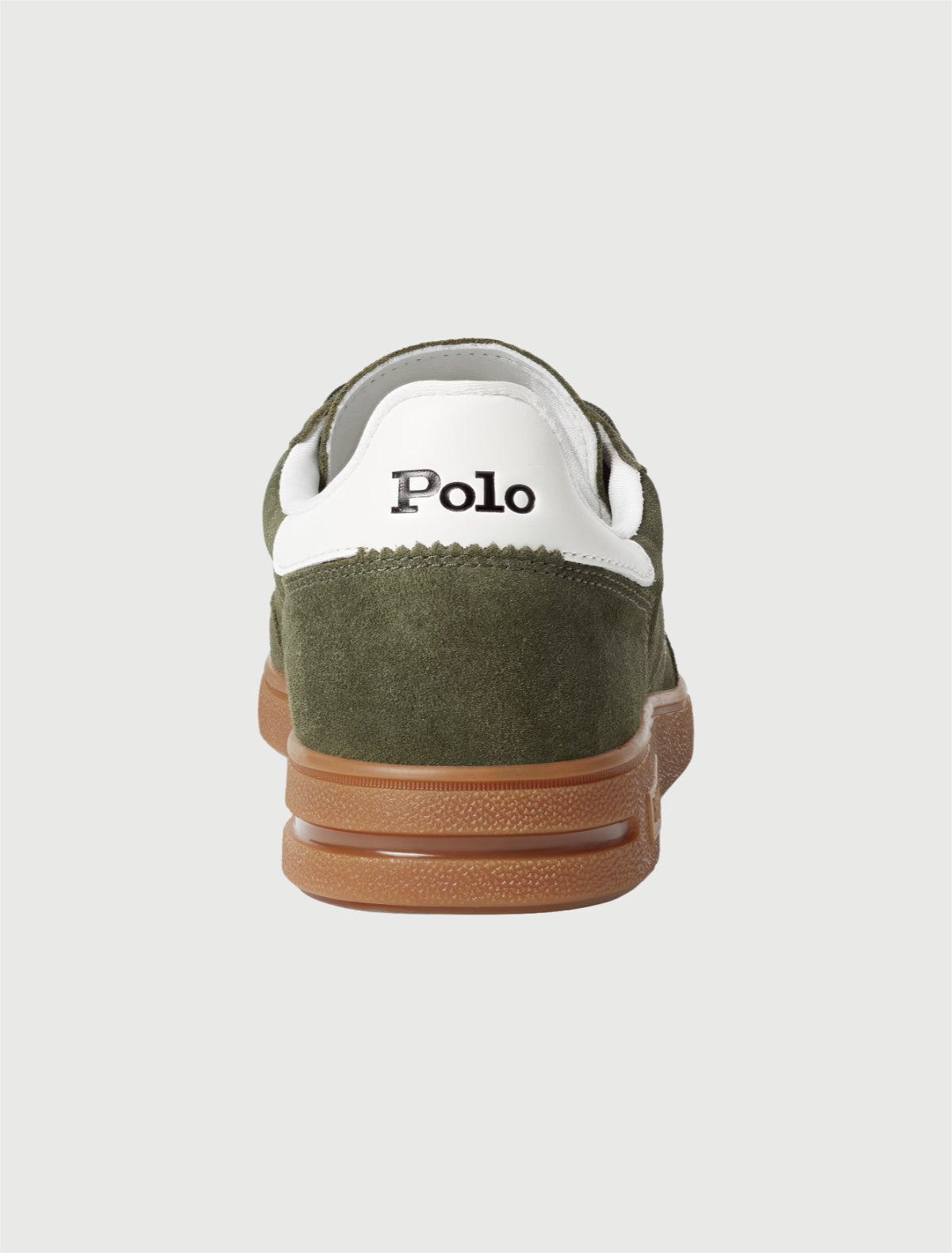 POLO RALPH LAUREN - Sneaker Bedford in camoscio Olive/White-4