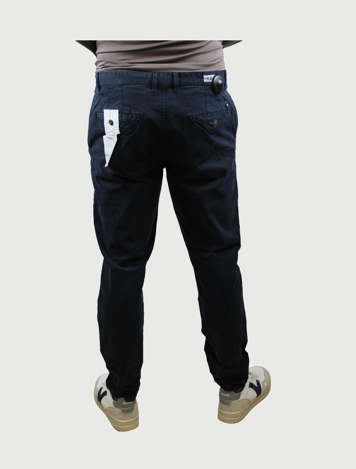 BERNA - PANTALONE SLIM GABARDINA-4