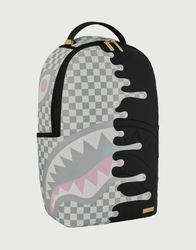 Sprayground Zaino Cream Check Side Drip-2