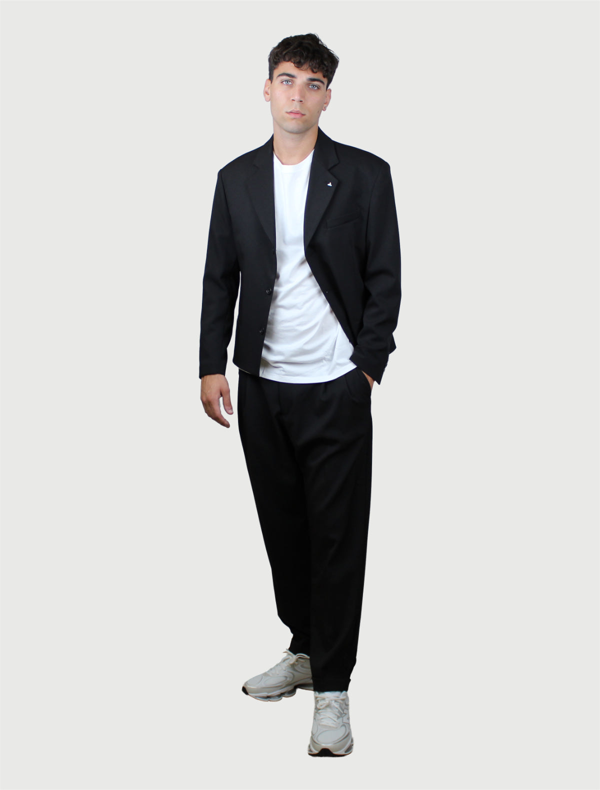 BERNA - Giacca Cropped - Nero-4