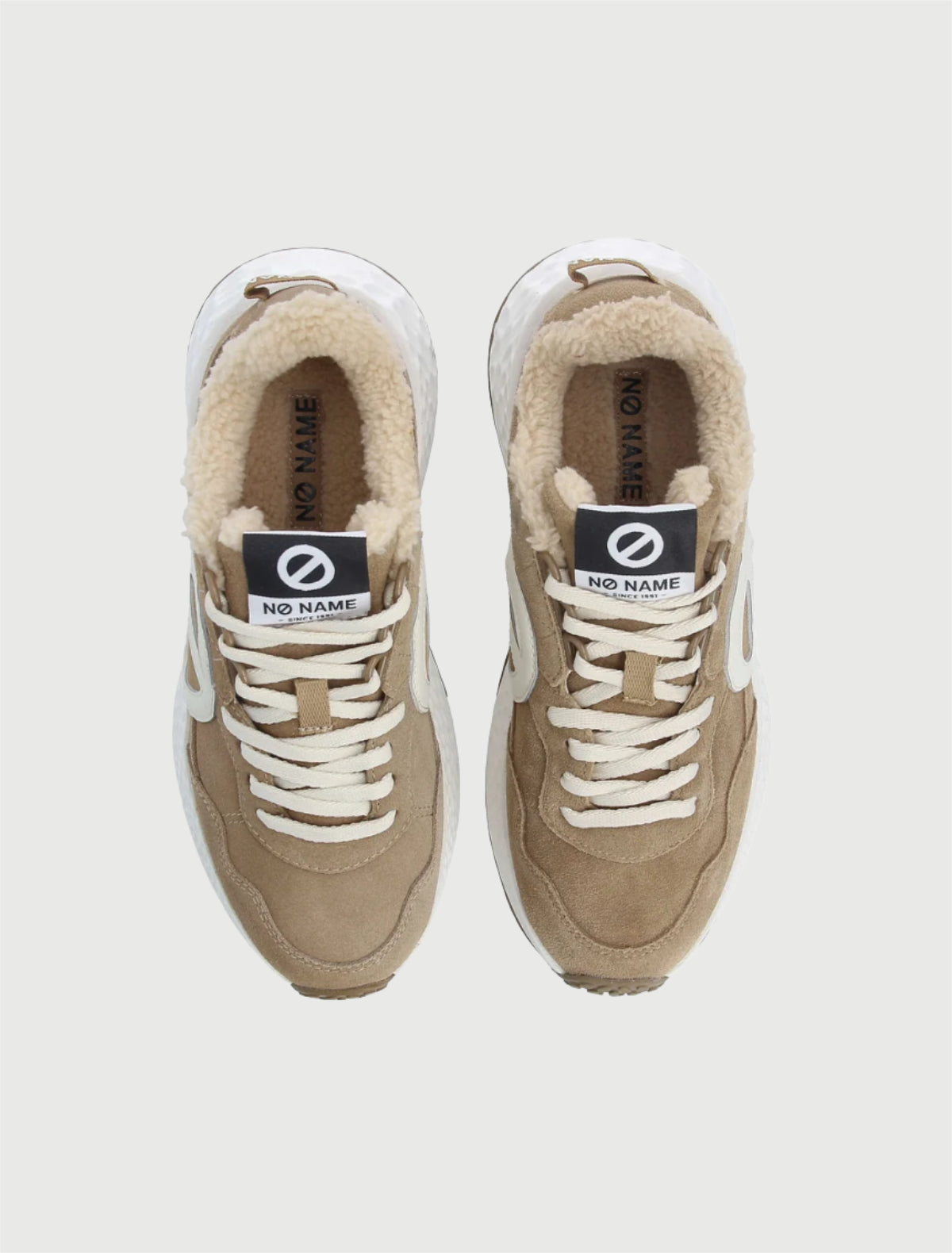 NO NAME -Sneakers Carter Jogger Suede/Cocoon Nuts/Dove-4