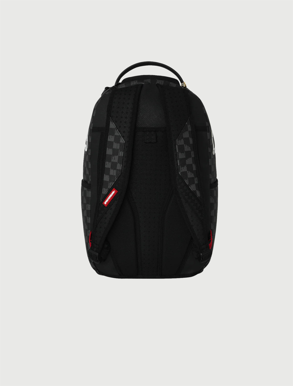 SPRAYGROUND - 910B8553NSZ BLACK AND WHITE DRIP CHECK SHARK BACKPACK-4