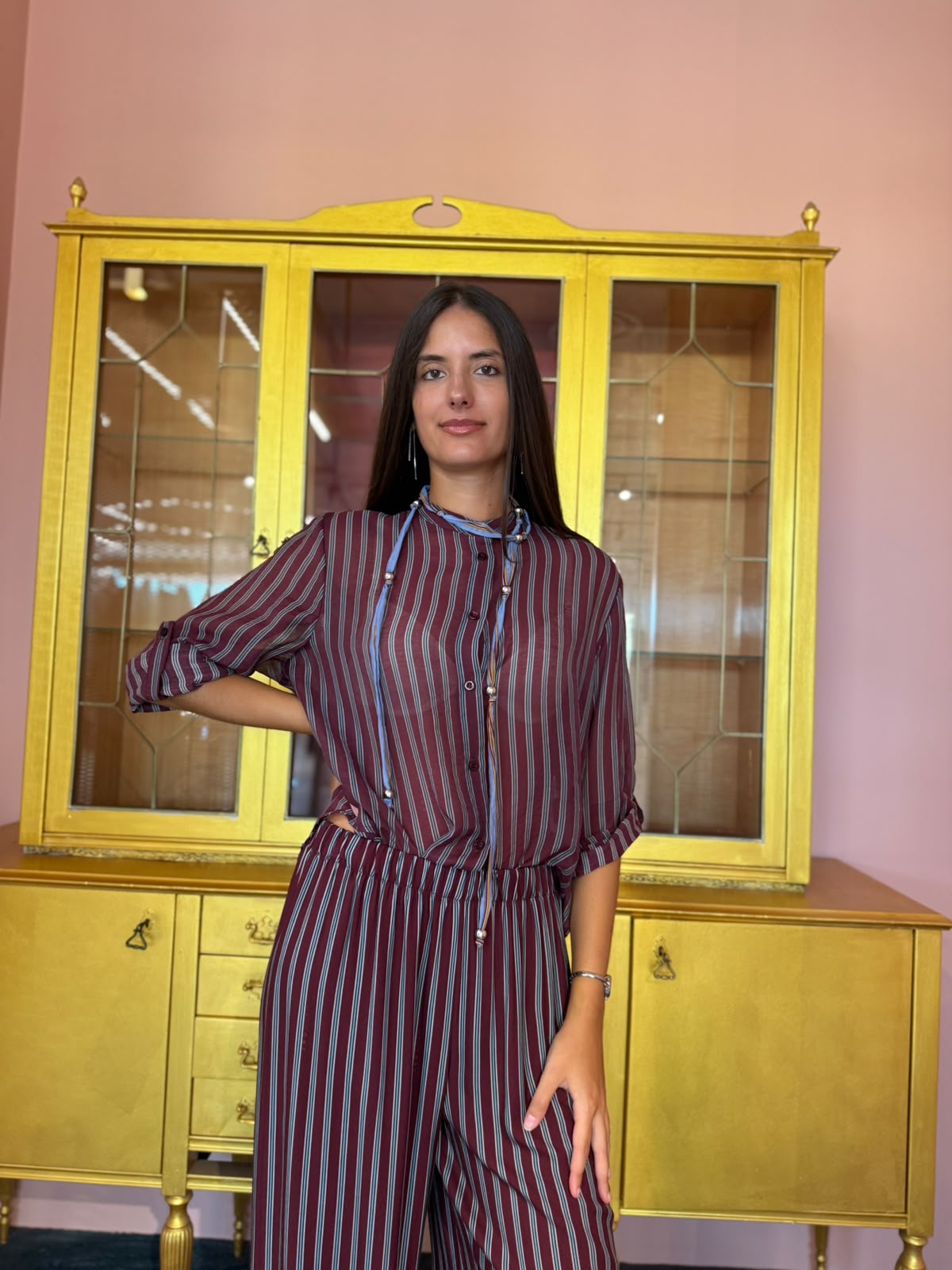 HaveOne - Nomad - Camicia Collana Riga 6 Bordeaux-2
