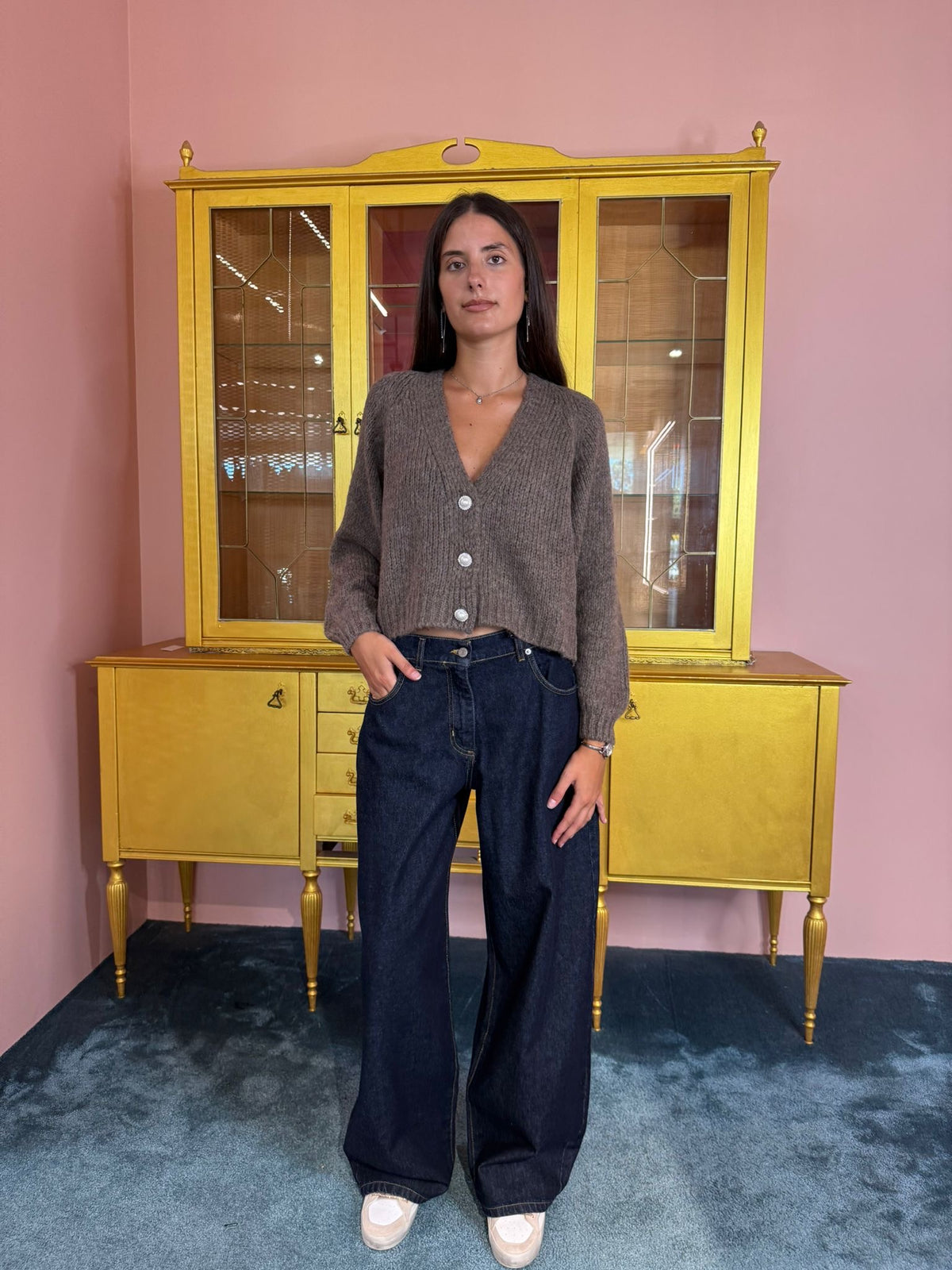 HaveOne - Pantalone Bella Denim Blu Scuro
