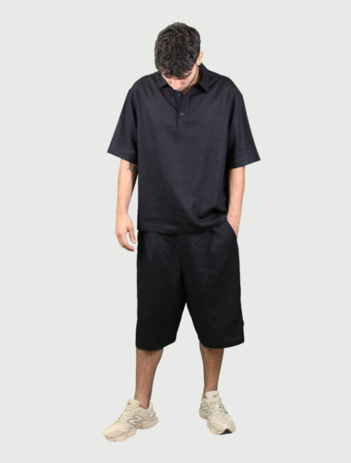 Imperial Camicia Polo Nera-3