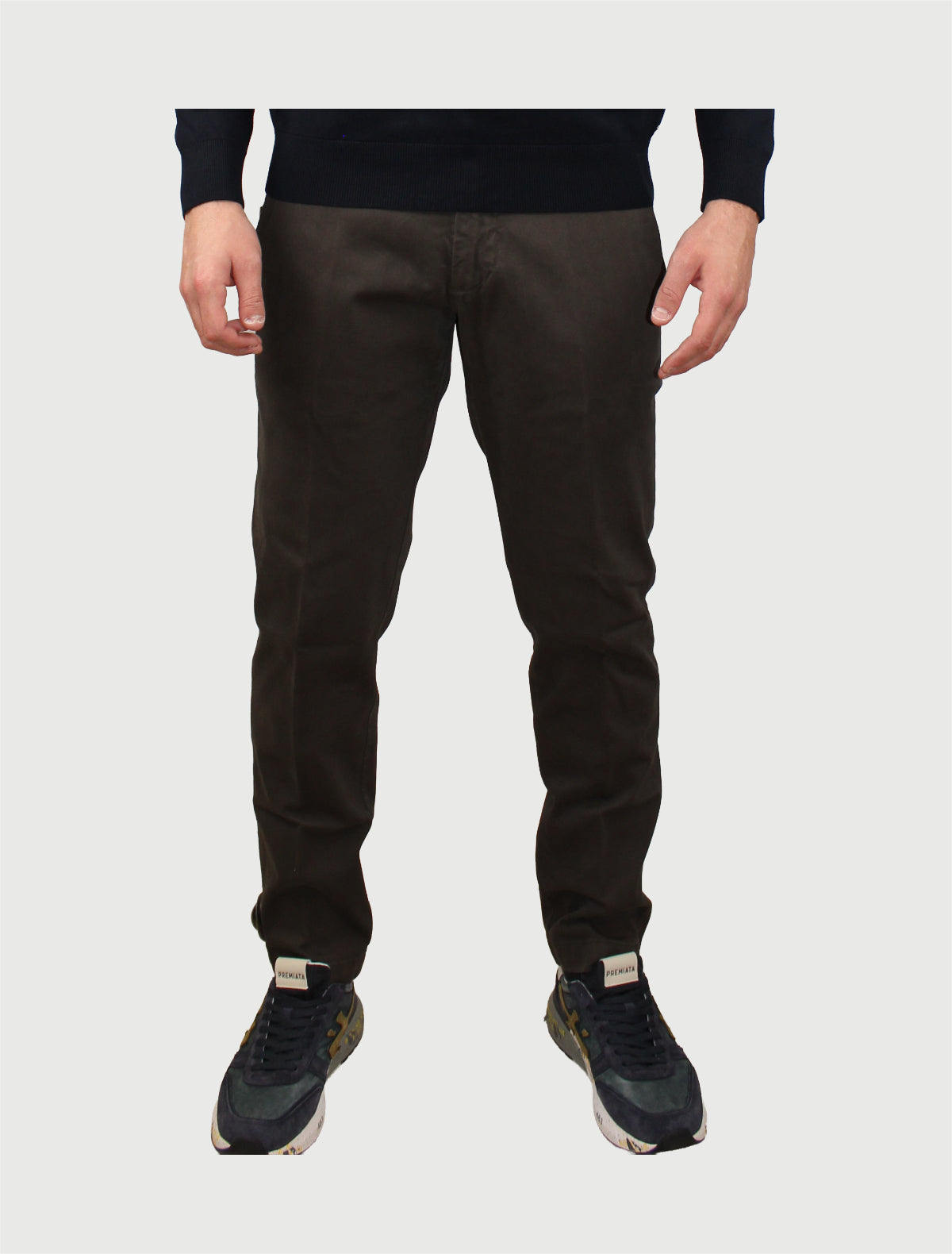 ENTRE AMIS - PANTALONE AMERICA SLIM CORTO-2