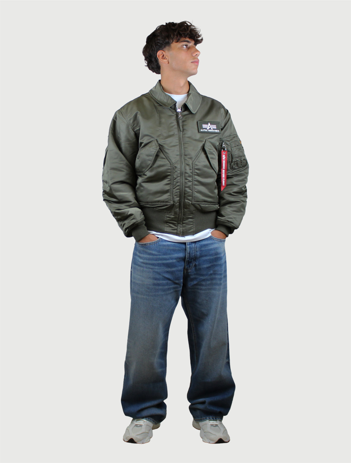 ALPHA INDUSTRIES - Heritage Bomber Jacket Verde Oliva-5