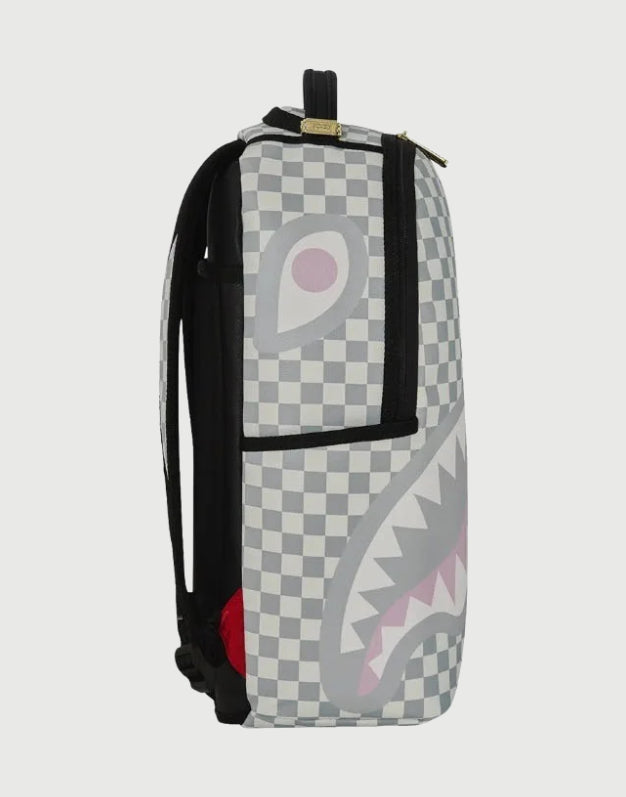 Sprayground Zaino Cream Check Side Drip-3