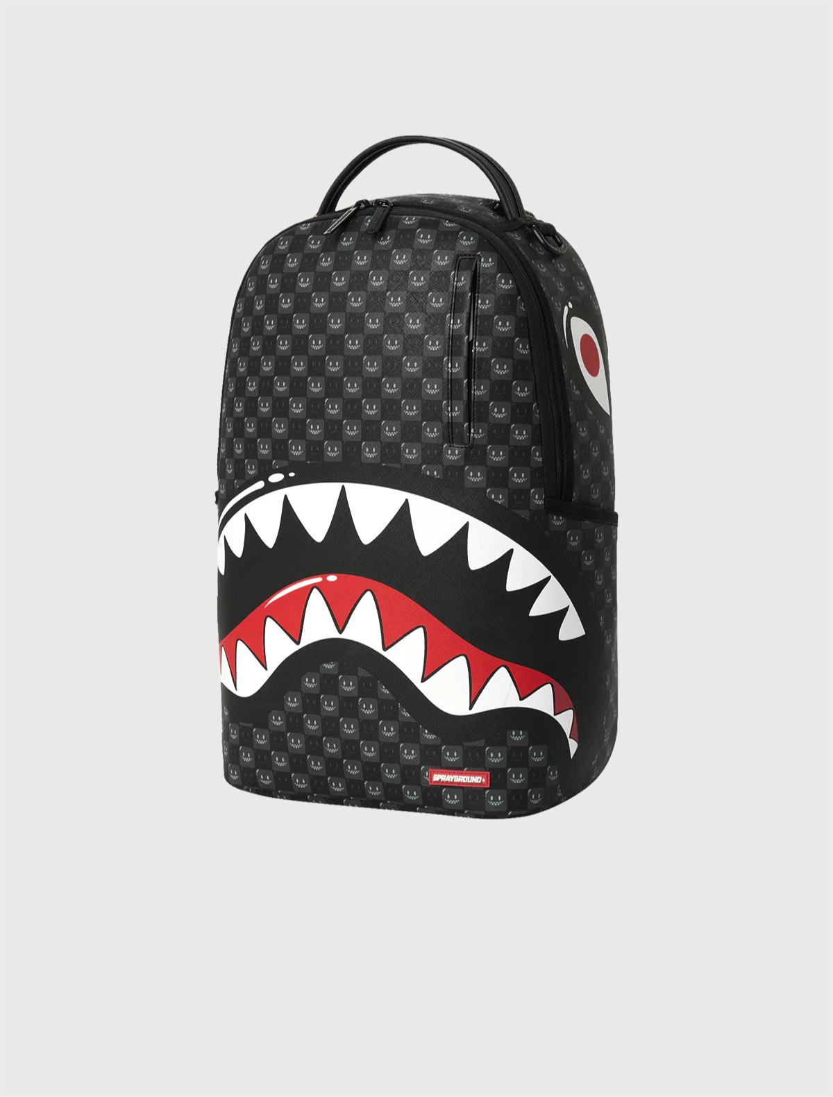 SPRAYGROUND - 910B8633NSZ SHARKS IN PARIS WTF BUBBLY BLACK CHECK BACKPACK-5