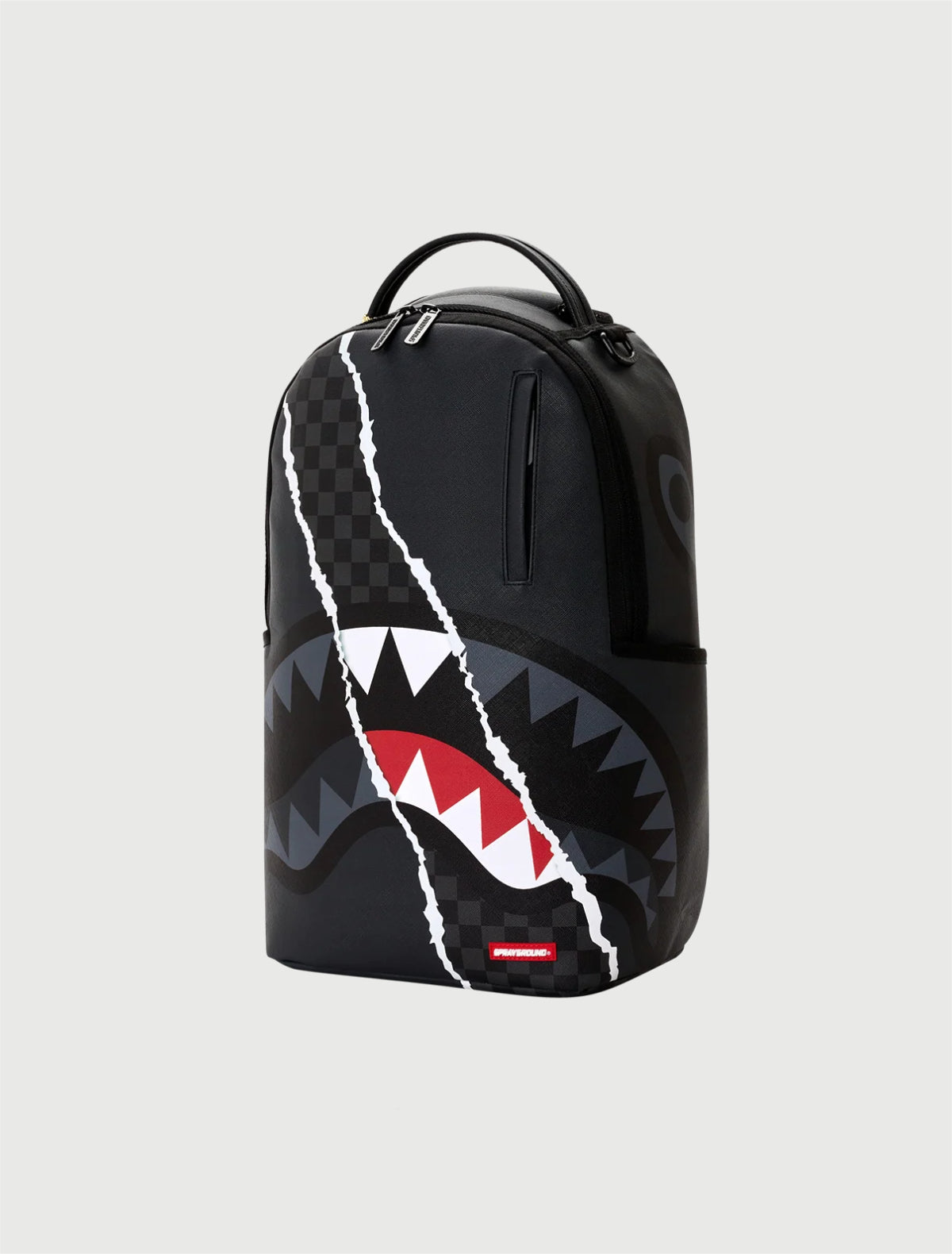 SPRAYGROUND - 910B8502NSZ CENTER RIP REVEALING GRAY CHECK BACKPACK-5