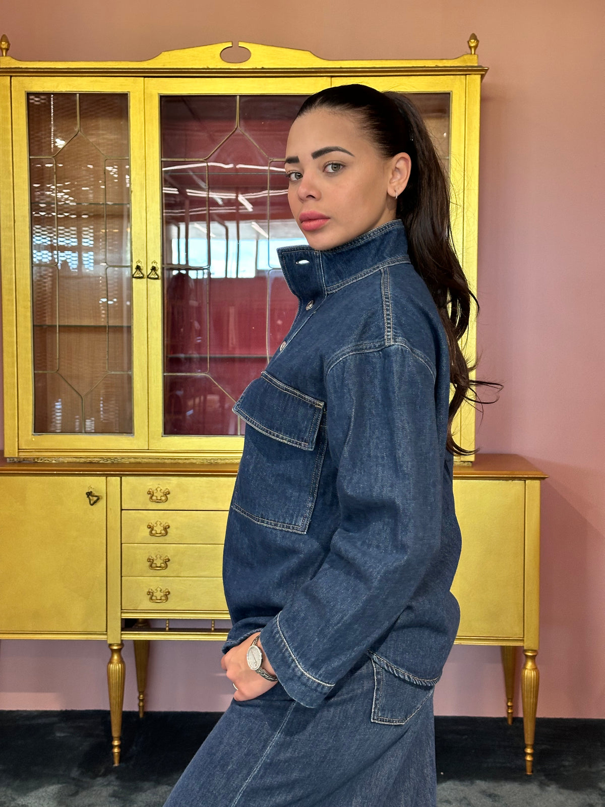 VICOLO - CAMICIA DENIM-2