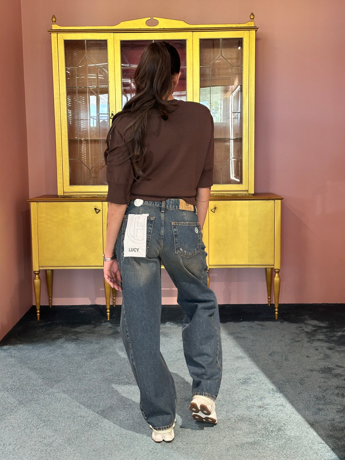 HaveOne - Pantalone Lucy Denim Blu-3