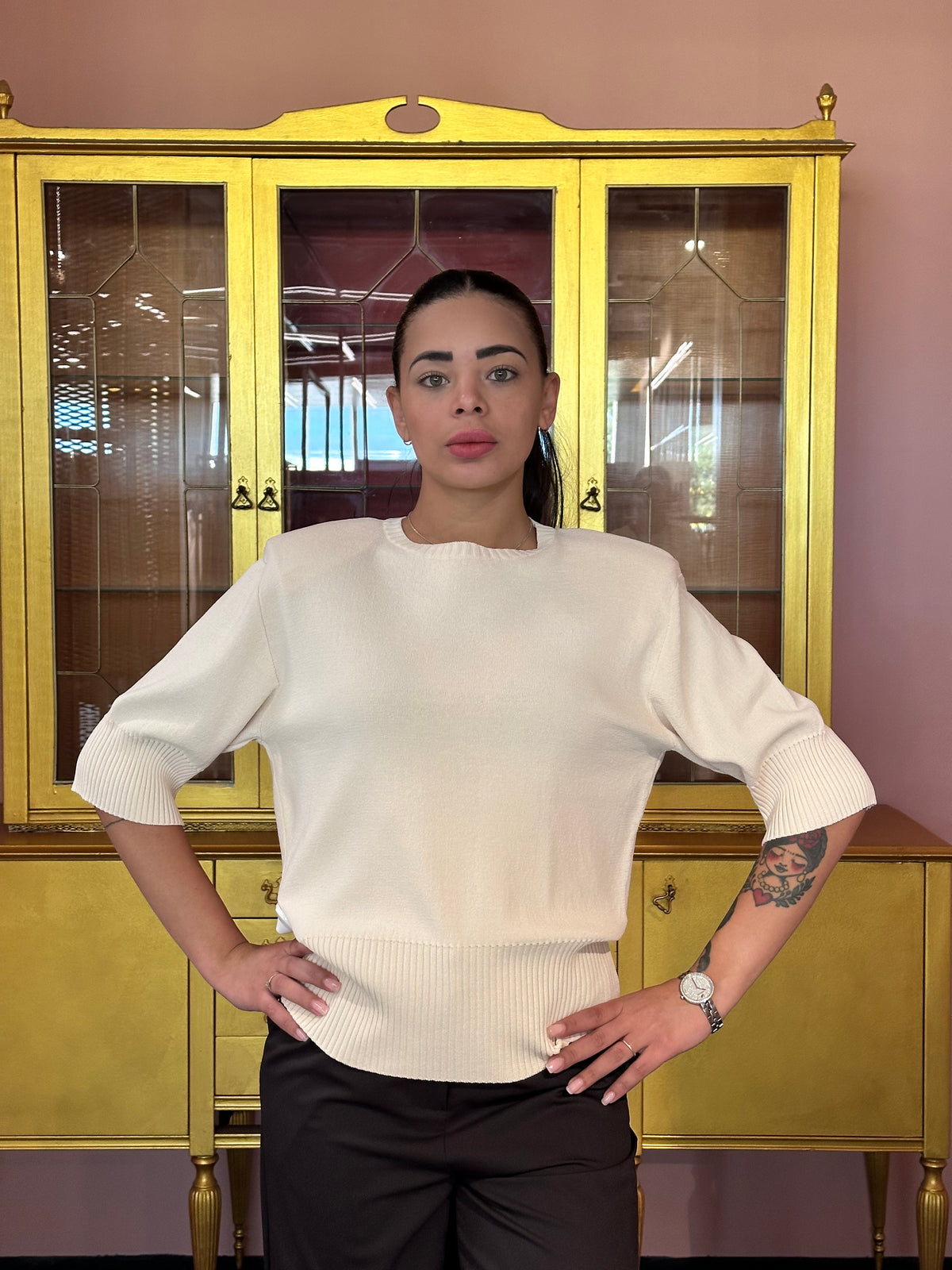 VICOLO - Top in maglia - Più Colori - Taglia Unica-2