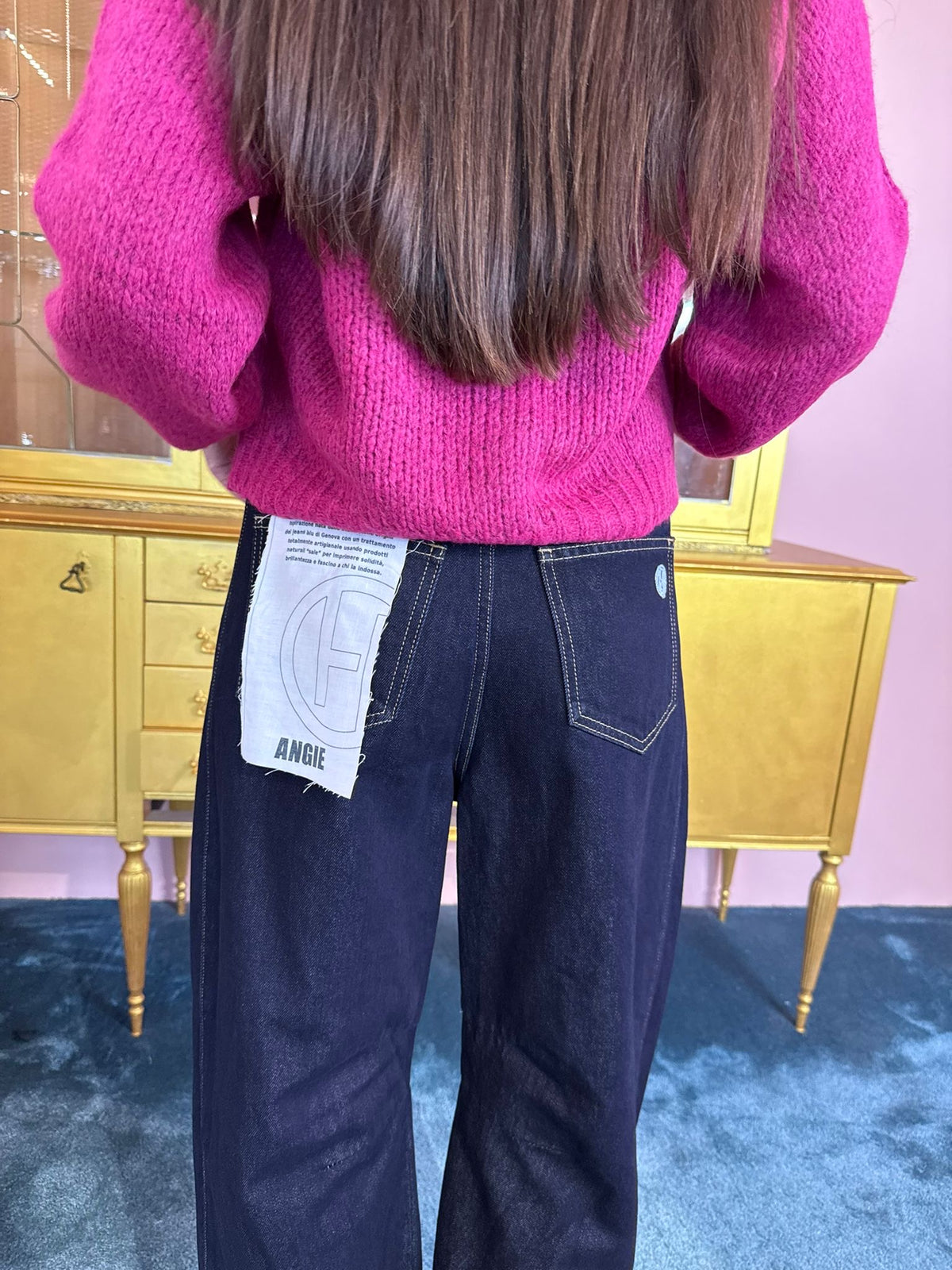 HaveOne - Pantalone Angie Denim Blu-3