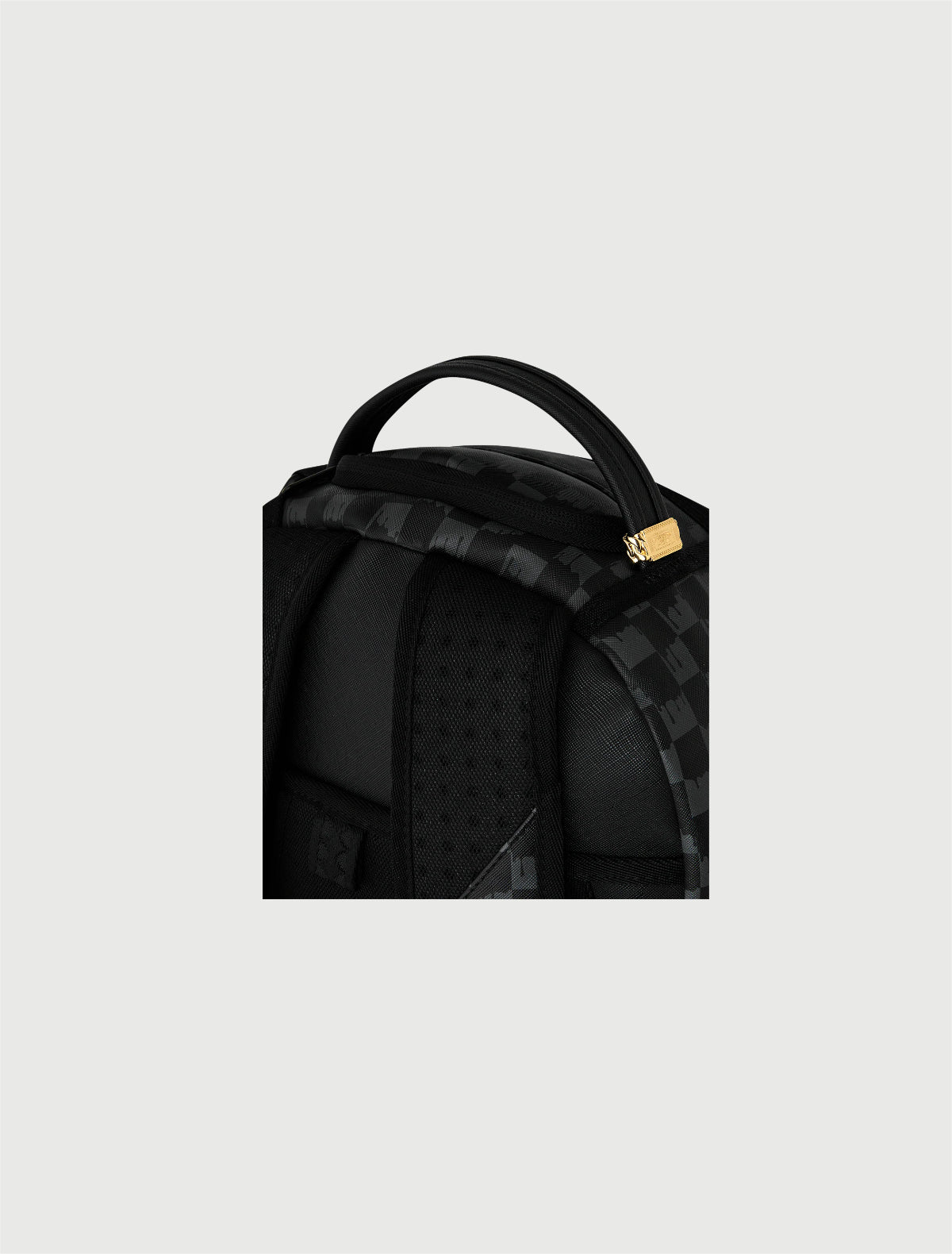 SPRAYGROUND - 910B8553NSZ BLACK AND WHITE DRIP CHECK SHARK BACKPACK-6