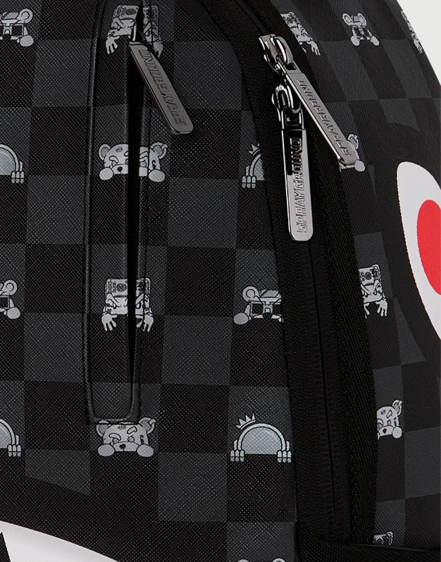 Sprayground Zaino Gray Peeking Character Check-7
