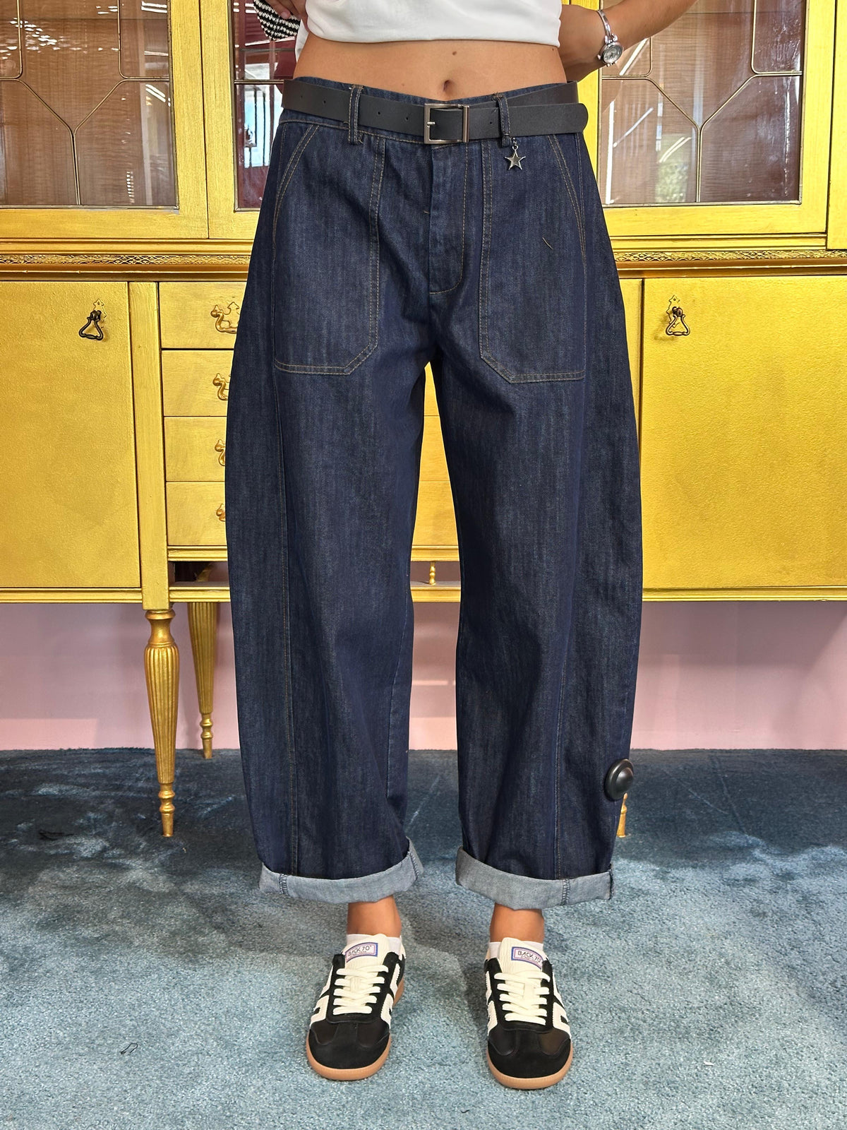 Susy Mix - Pantalone Denim Stellina-1
