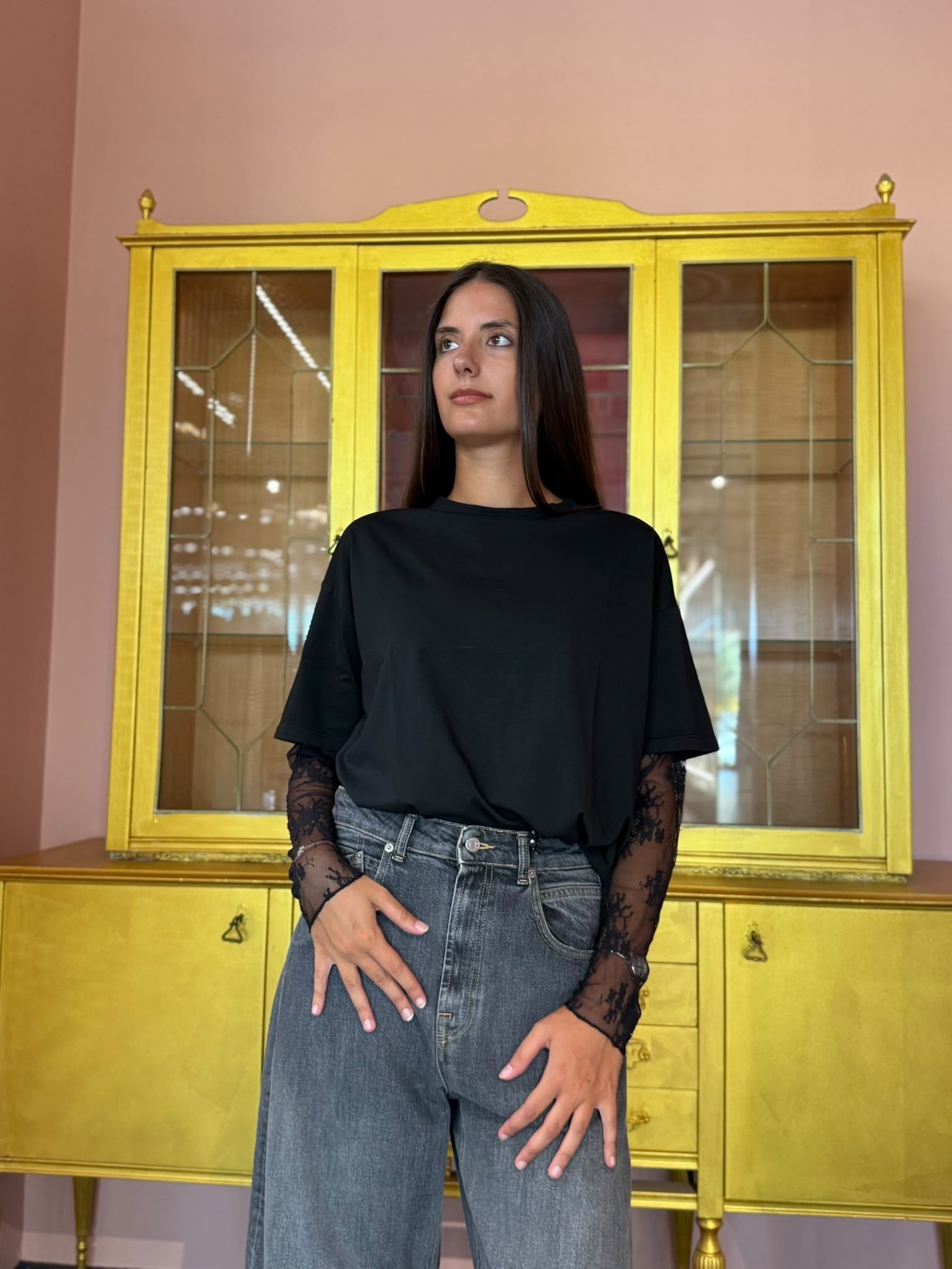 Susy Mix - Maglia Manica Pizzo