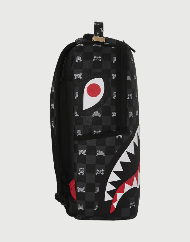 Sprayground Zaino Gray Peeking Character Check-3