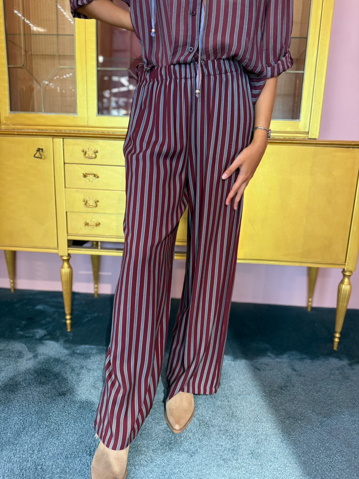HaveOne - Nomad - Pantalone Elastico Riga 6 Bordeaux-2