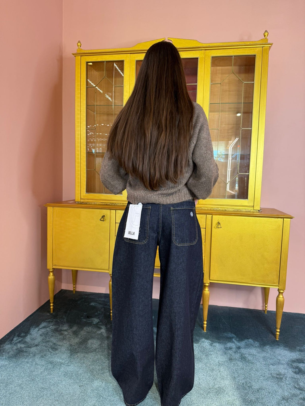 HaveOne - Pantalone Bella Denim Blu Scuro-3