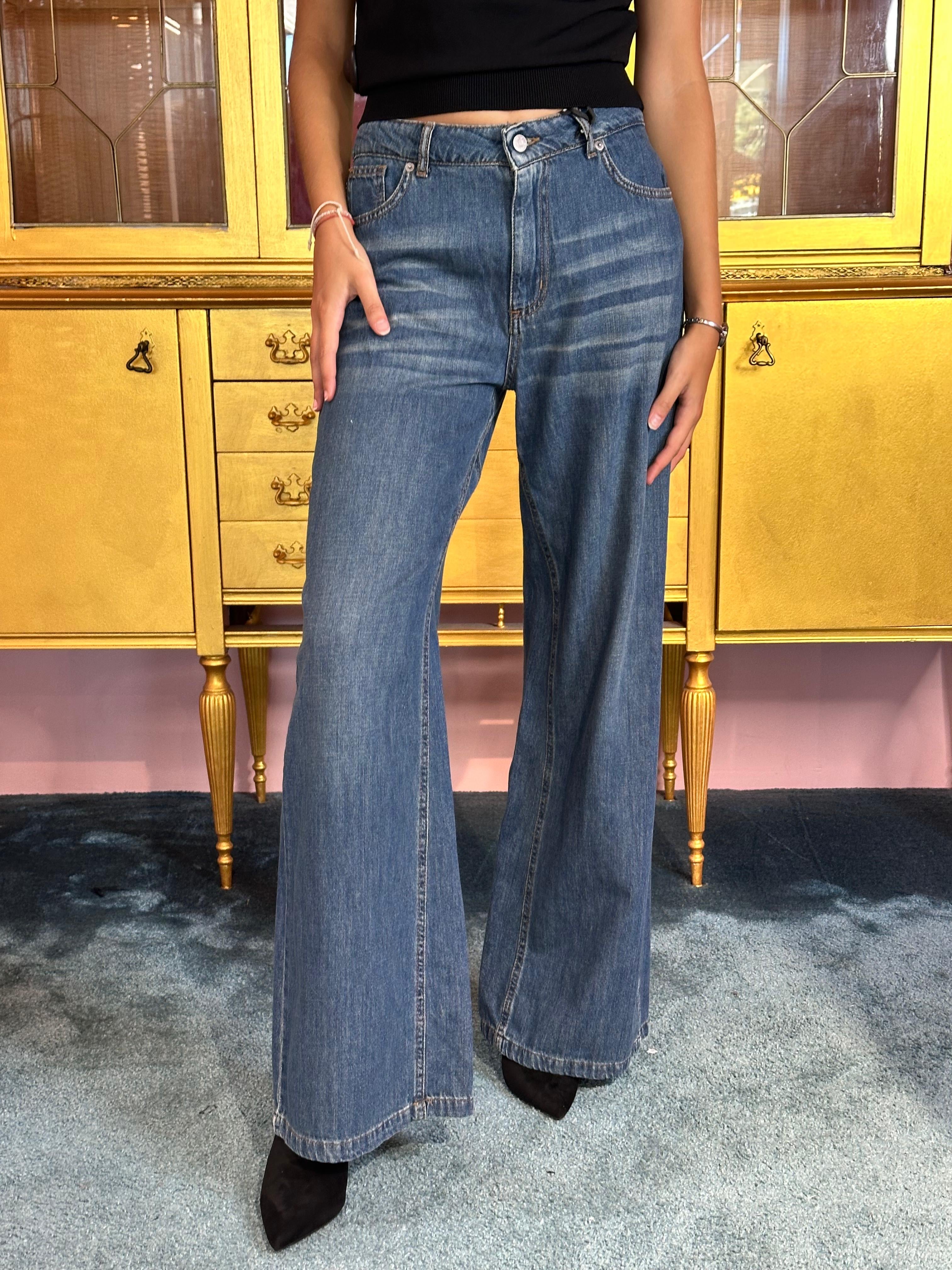 HaveOne - Pantalone Ketty Denim Blu