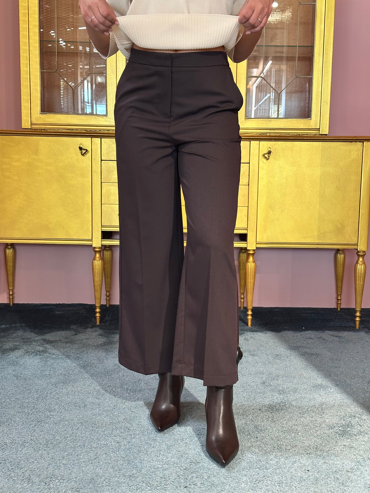 Imperial - Pantalone Caffè Elastico-3